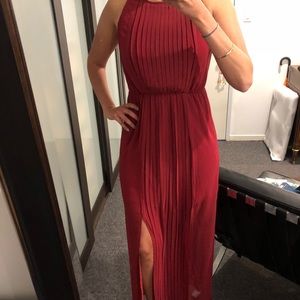 Red gala dress